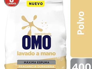 Omo Detergente Polvo Lavado a Mano 400gr