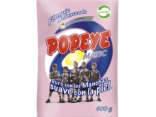 Popeye Detergente Polvo 400Grs.