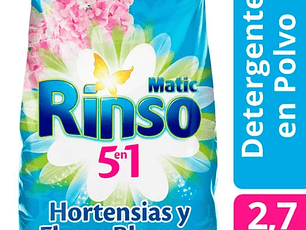 Rinso Polvo Hortensias y Flores Blancas 2.7kg