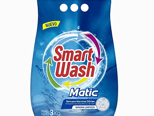 Smart Wash Detergente Polvo 3 Kg