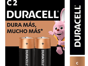 Duracell Pilas Alcalinas C de Larga Duración - Pack de 2 Unidades