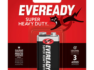 Eveready Bateria Negra 9V (1222)