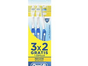 Cepillo De Dientes Oral-B Indicator Control-Bac, 3 Un