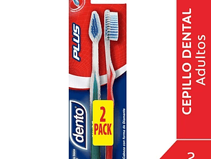Cepillo Dental Dento Plus Mediano 2Unid