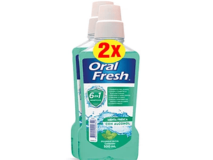 Oral Fresh Enjuague Menta Fresca 2 X 500 Ml