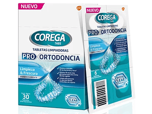 Corega Limpiador Pro Ortodoncia 30 Unidades