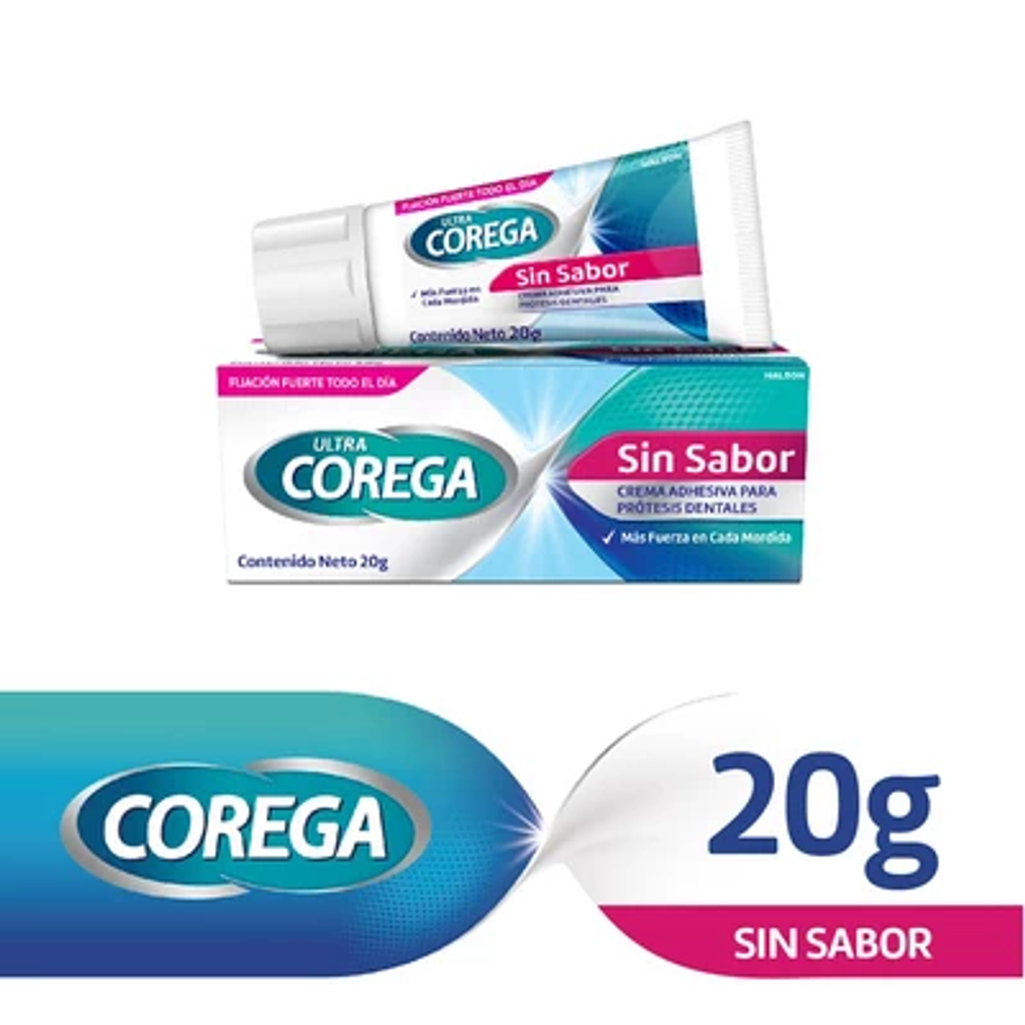 Corega Ultra Crema Sin Sabor 20Gr 1