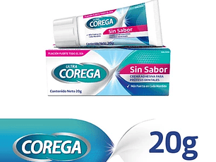 Corega Ultra Crema Sin Sabor 20Gr
