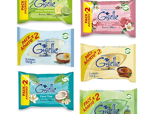 Giselle Pack Jabón 2 unidades aroma surtido