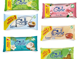 Jabón Giselle 3 unidades Toilette Aroma Surtido