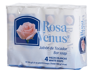 Rosa Venus Jabón 4 unidades Blanco