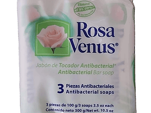Rosa Venus Jabon Barra Verbena Pack 3 unidades X 100 gramos