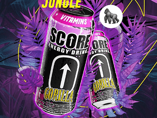 Bebida Energética Score Gorilla Pack 2 Latas 473ml