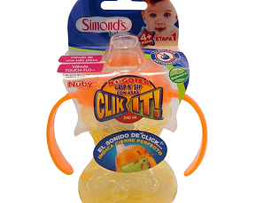 Simonds Vaso Click It Con Asas Antiderrame 240 Ml E-1 (+4 M)