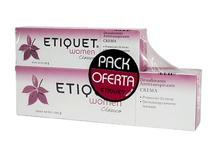 Etiquet Desodorante Crema 100 + Etiquet Deo. Crema 30 Gr.