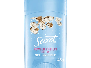 Antitranspirante en barra invisible Secret Powder Protect Cotton 45 gramos