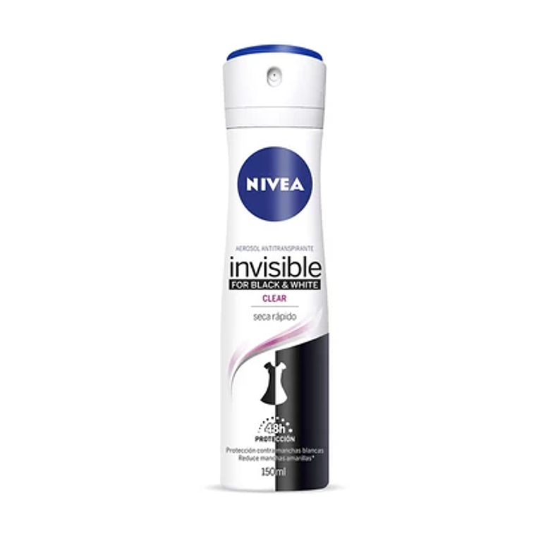 Antitranspirante Nivea Invisible Black & White Clear Spray 150Ml 1