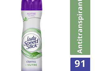 Desodorante Spray Lady Speed Stick Derma Aloe 91G