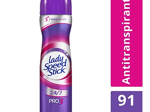 Desodorante Spray Lady Speed Stick Pro 5 En 1 91G