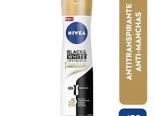 Nivea Desodorante Spray Black&White Seda 150ml