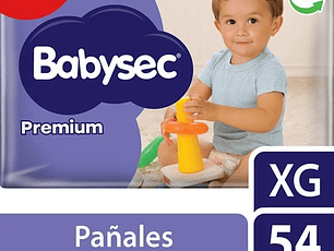 Babysec Pañal Bebe Premium Xg 54u