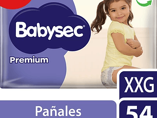 Babysec Pañal Bebe Premium XXG 54 unidades