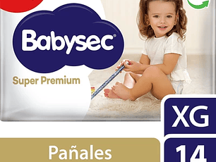Babysec Pañal Bebe Super Premium Xg 14u