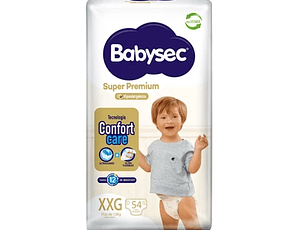 Babysec Pañal Bebe Super Premium XXG 54 Unidades