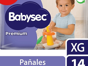 Pañales de Bebé Babysec Premium 14un XG