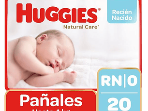 Huggies Natural Care Recién Nacido X 20