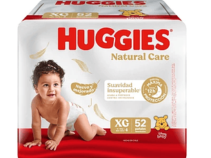 Huggies Pañal Bebe Natural Care XG 52 unidades