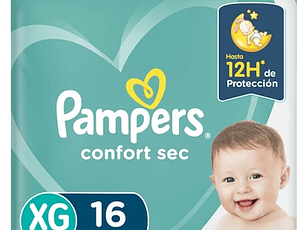 Pañales Pampers Confort Sec XG 16 Un