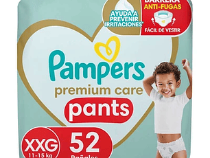 Pañales Pampers Pants XXG 52 Un