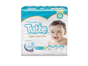 Tutte Super Premium Pañal Bebé M X 20