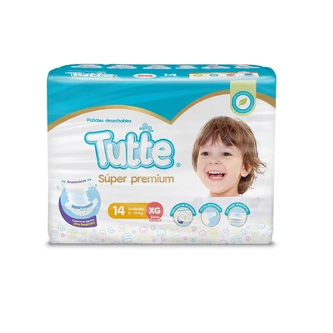 Tutte Super Premium Pañal Bebé Xg X14 1