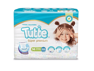Tutte Super Premium Pañal Bebé Xxg X14