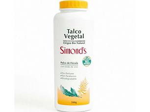 Simonds Talco Vegetal Bio Natural 200 Gr
