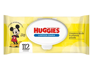 Huggies Toalla Húmeda Limpieza Diaria Mickey 112 unidades