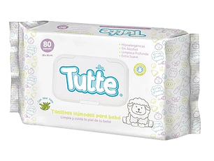 Tutte Toallas Humedas Bebé 80 Unidades