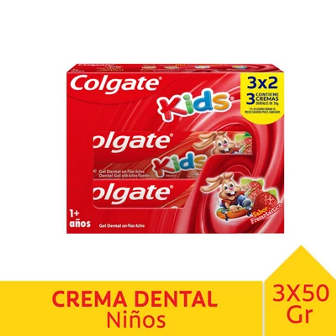 Pasta Dental Colgate Kids Fresantástico 3X50G 1