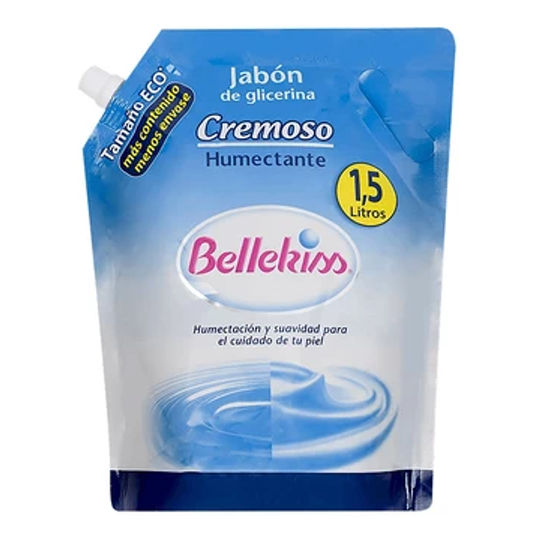 Bellekiss Jabón Líquido Cremoso Doypack 1.5 L 1