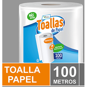 Rollo Papel Toalla nova Prepicada Absorvente 100m