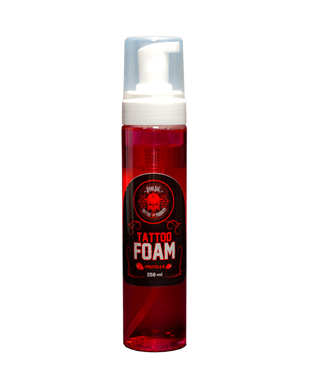 Espuma para Terminado de Tatuaje Foam Frutilla 200 ml: Realza y Protege Tus Tatuajes con Cuidado Antiséptico y Aroma a Fresa