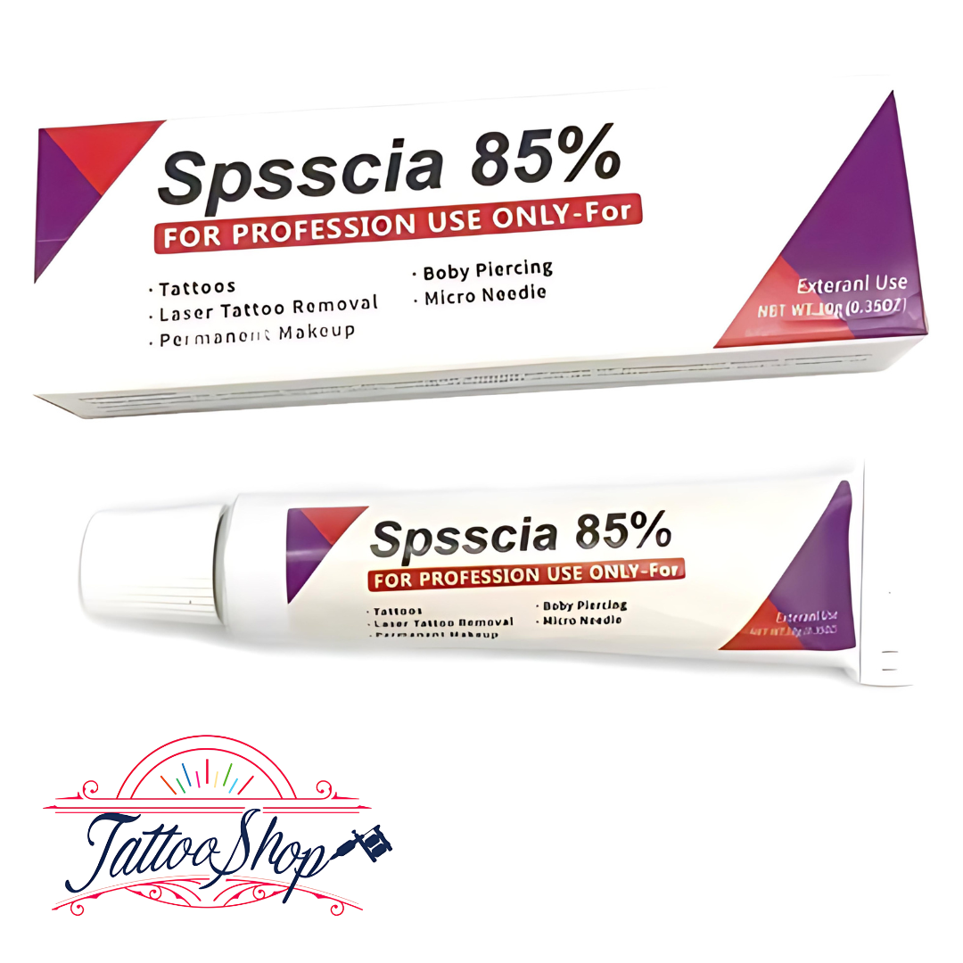 Crema anestésica Spsscia 85% Para Tatuajes