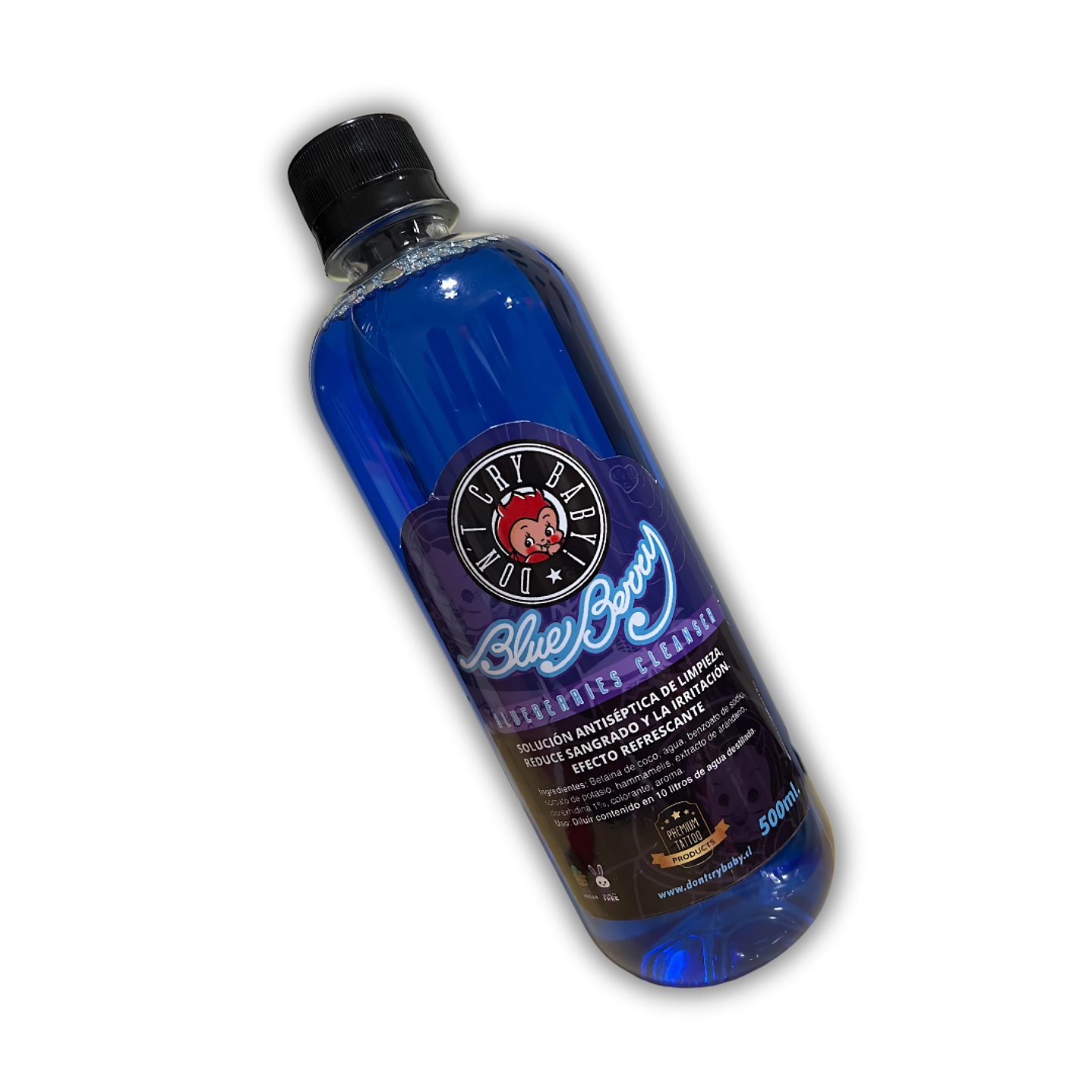 Jabon Blueberry CLEANSER 500ml - Solución Antiséptica de Limpieza para Tatuajes 2