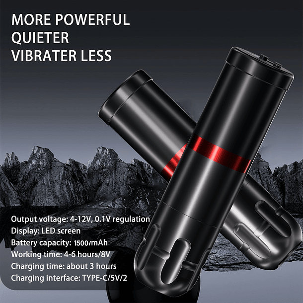 Kit de Máquina de Tatuaje Inalámbrica V75 6