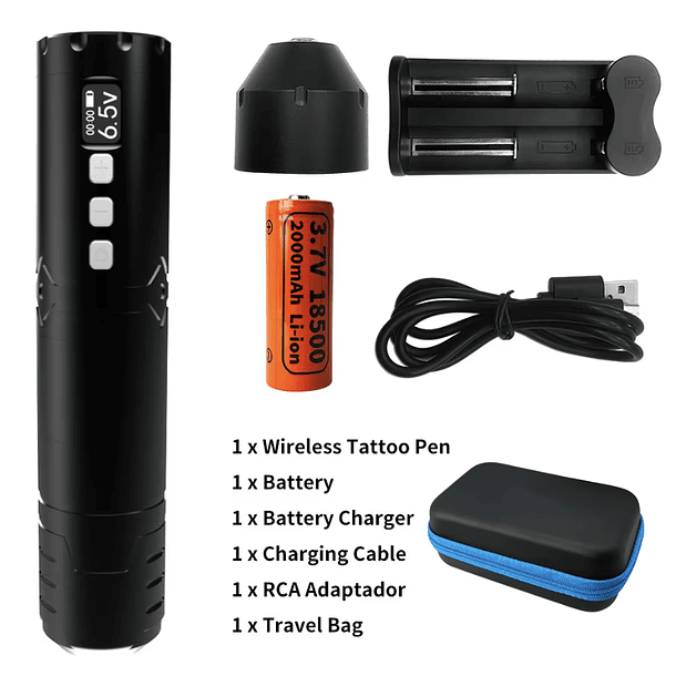 Kit de Máquina de Tatuaje Profesional con 2 Baterías - Arrow