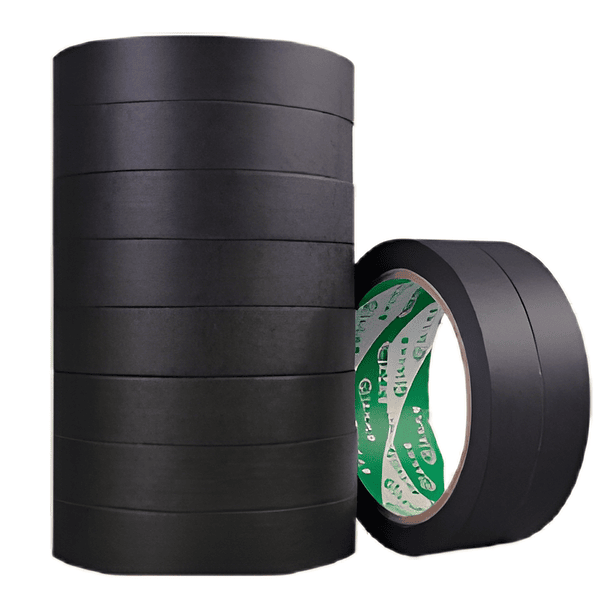 Cinta Masking Tape Negra para Campos de Trabajo