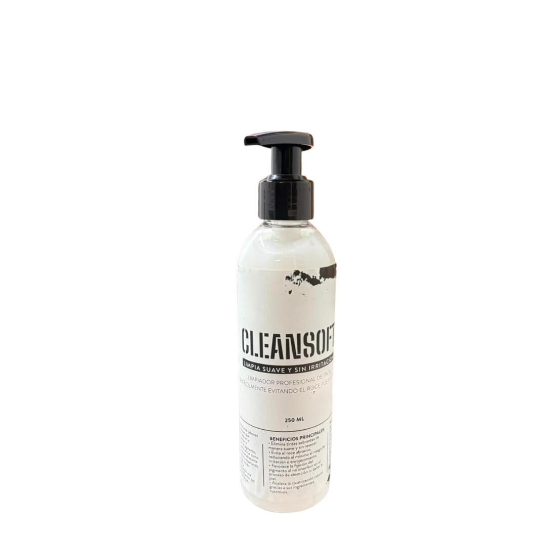 CLEANSOFT Crema Limpiadora Natural para Tatuajes SIN AROMA