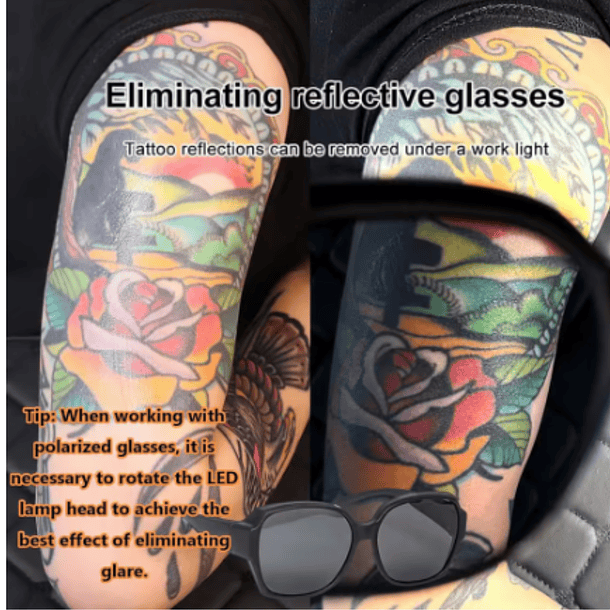 Gafas con Lentes Polarizados Magnéticos para Tatuar 3